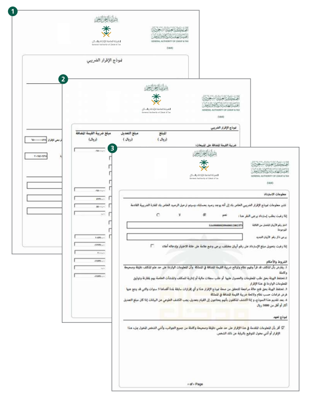 Completed VAT Return Forms