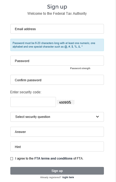 Sign up