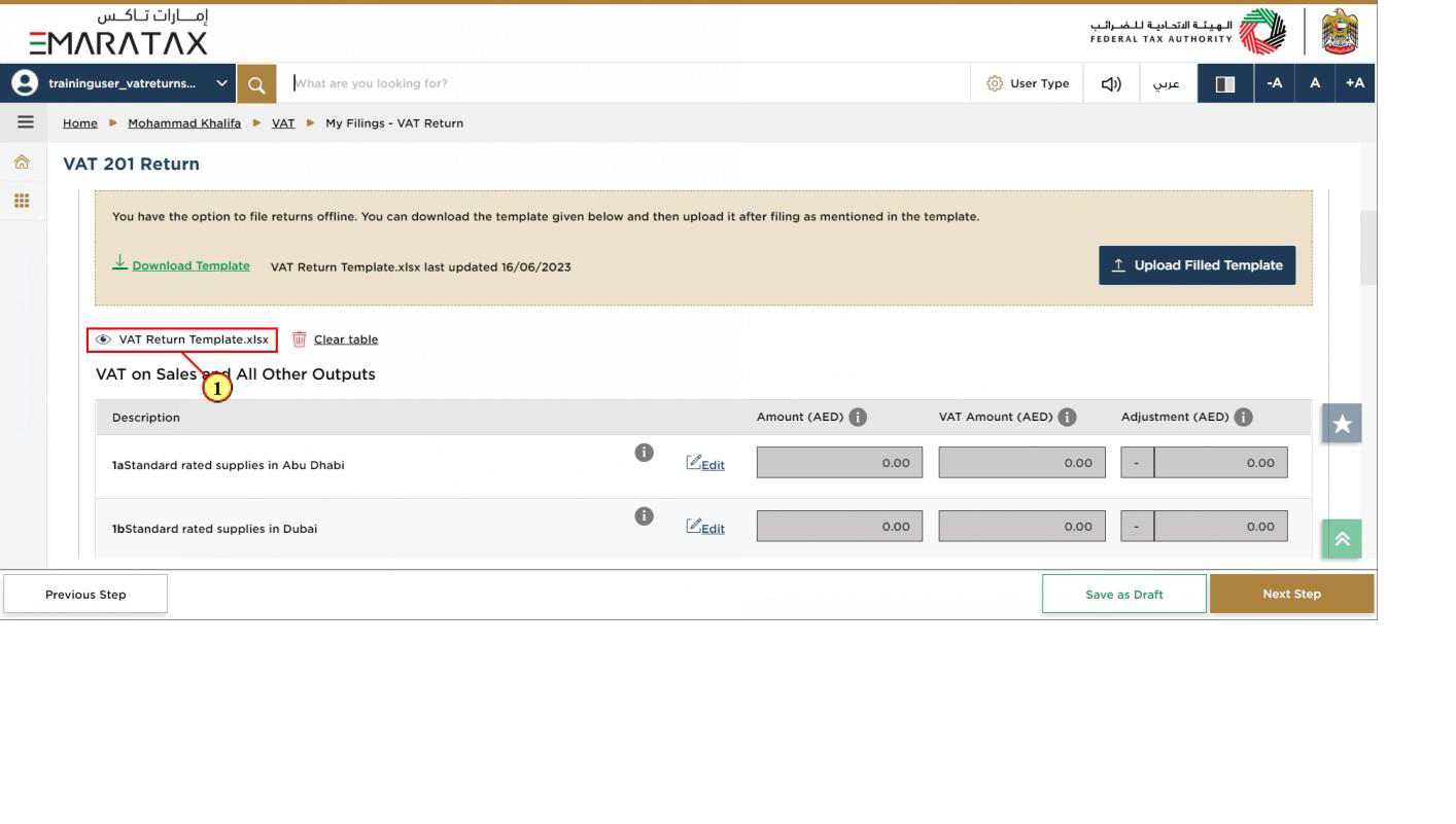 screenshot of questionnaire