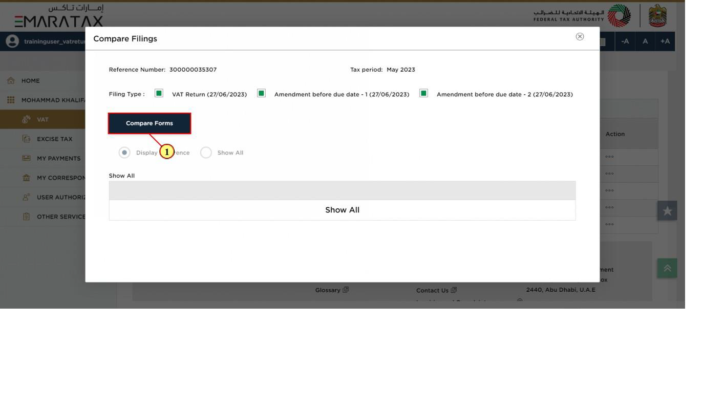 screenshot of questionnaire