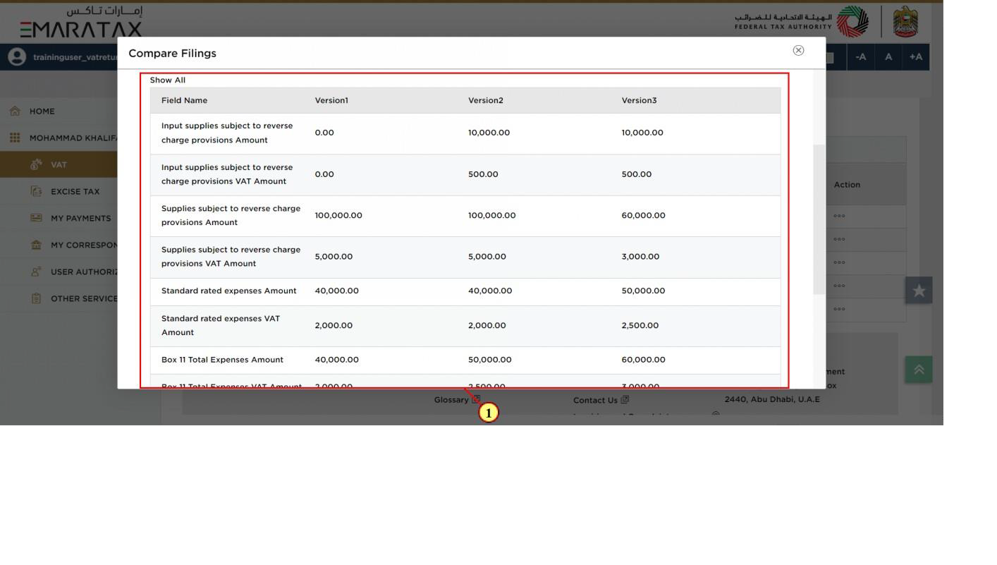 screenshot of questionnaire